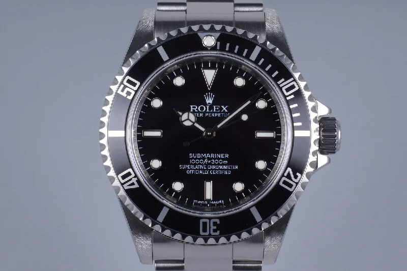 2006 Rolex Submariner 14060M 4 Line Dial with Box and Papers-Rolex Explorer 42mm Watch