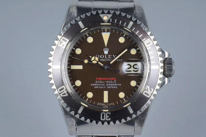 1969 Rolex Red Submariner 1680 Tropical BROWN Mark II Meters First Dial-Rolex Explorer 42mm Watch