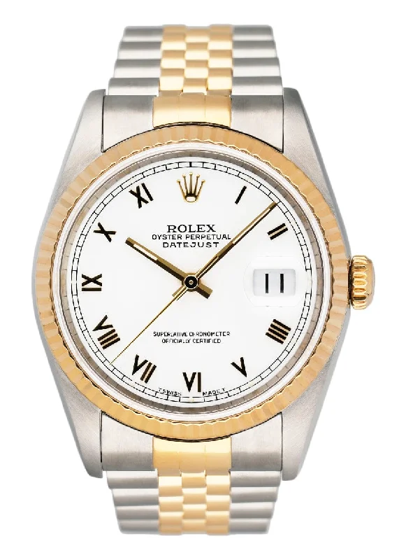 Rolex Datejust 16233 White Dial Two Tone Mens Watch-Rolex Explorer II Men’s Watch