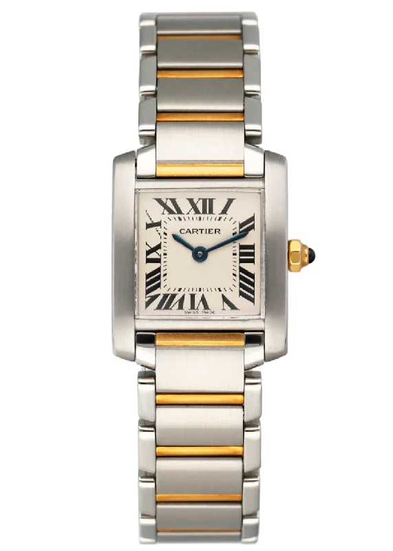 Cartier Tank Francaise W51007Q4 Two-Tone Ladies Watch-Cartier Tank Américaine Medium Watch