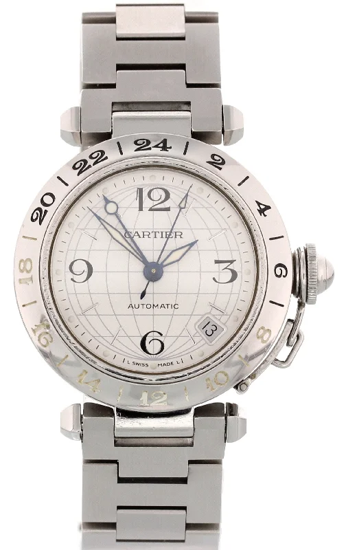 Cartier Pasha 2377 GMT Stainless Steel Automatic-Cartier Panthère Ring 18k Yellow Gold