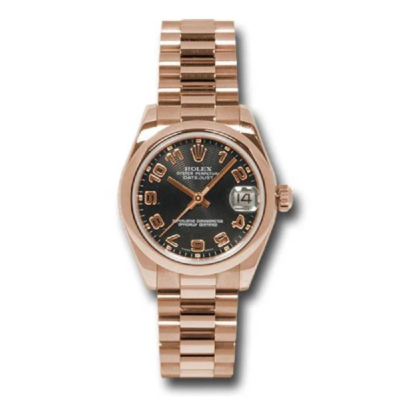 Rolex Datejust 31mm - Ref: 178245 bkap - Black Dial, 18K Rose Gold President Bracelet Women's Watch-Rolex Explorer II 216570 Watch