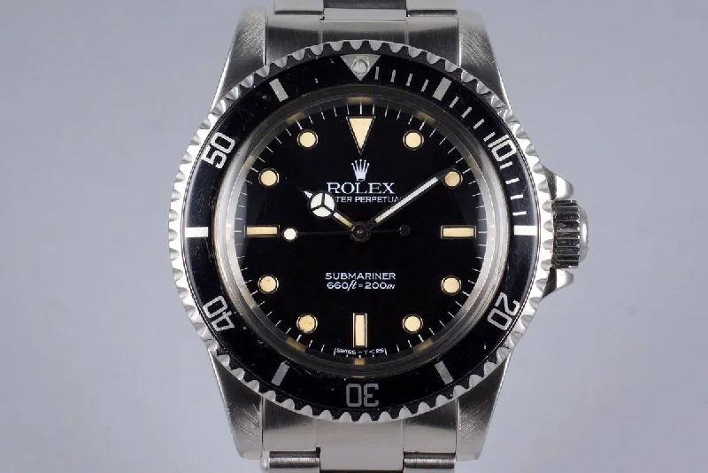 1985 Rolex Submariner 5513 Spider Dial with Box and Papers-Rolex Milgauss 116400GV Z-Blue Watch