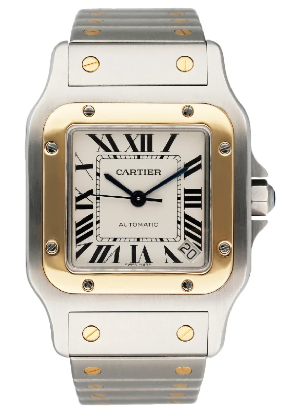 Cartier Santos Galbee W20099C4 18K Yellow Gold & Steel Mens Watch-Cartier Ronde de Cartier 36mm Steel Watch