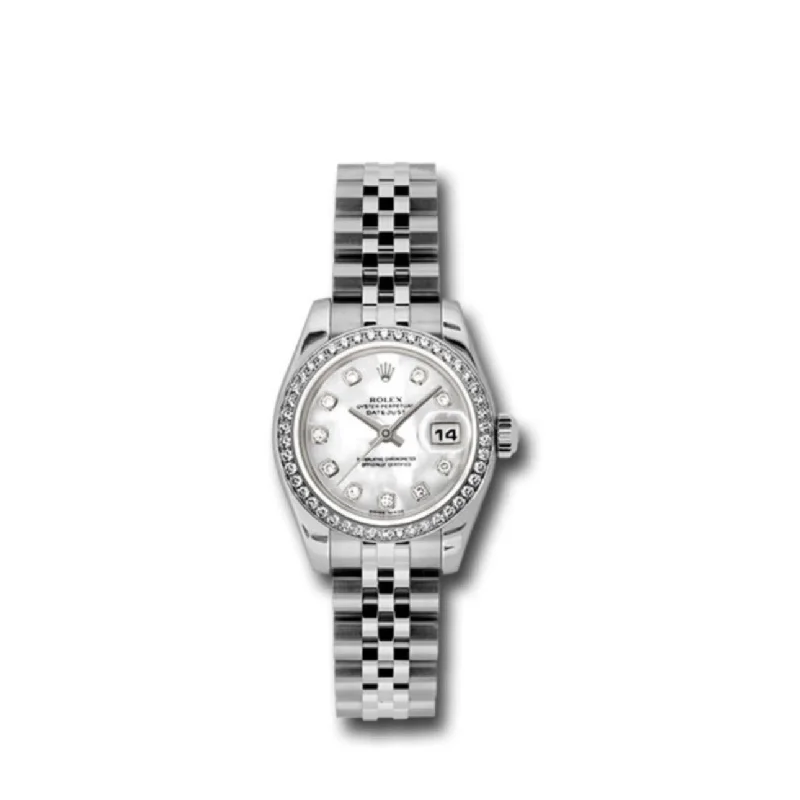 Rolex Datejust 26mm - Ref: 179384 mdj - White Mother of Pearl Dial, Stainless Steel Jubilee Bracelet Women's Watch-Rolex GMT-Master II 126711CHNR Watch