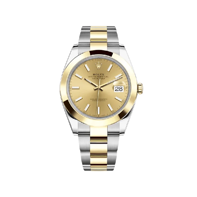 Rolex Datejust 126303 Stainless Steel Yellow Gold Champagne Dial-Rolex Submariner 116613LN Watch