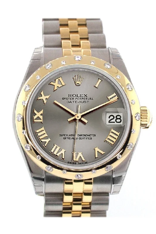 Rolex Datejust 31 Steel Roman Dial Diamond Bezel 18K Gold Two Tone Jubilee Ladies 178343 Pre-owned-Rolex GMT-Master II 126710BLRO Pepsi Dial Watch