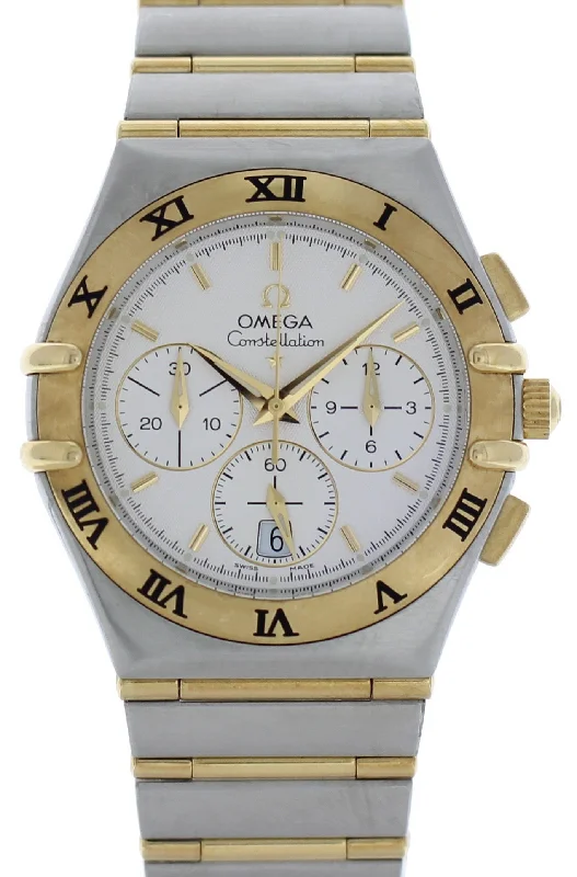 Omega Constellation Chronograph 1242.30.00 Yellow Gold & Steel-Omega Seamaster Aqua Terra Chronometer Watch