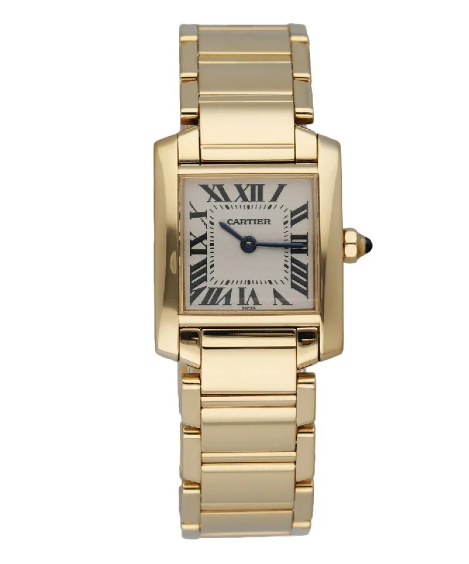 Cartier Tank Francaise W50002N2 Yellow Gold Ladies Watch-Cartier Love Ring White Gold