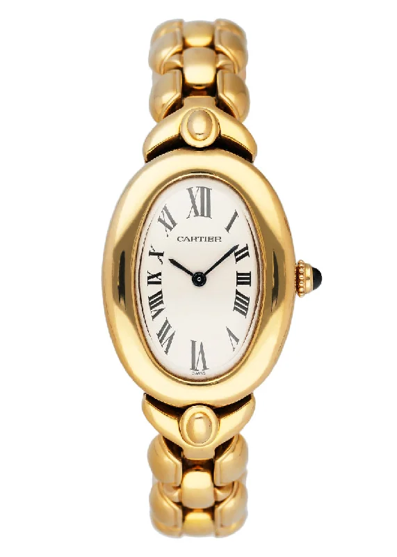 Cartier Baignoire 2311 18K Yellow Gold Ladies Watch Box Papers-Cartier Tank Française 30mm Watch