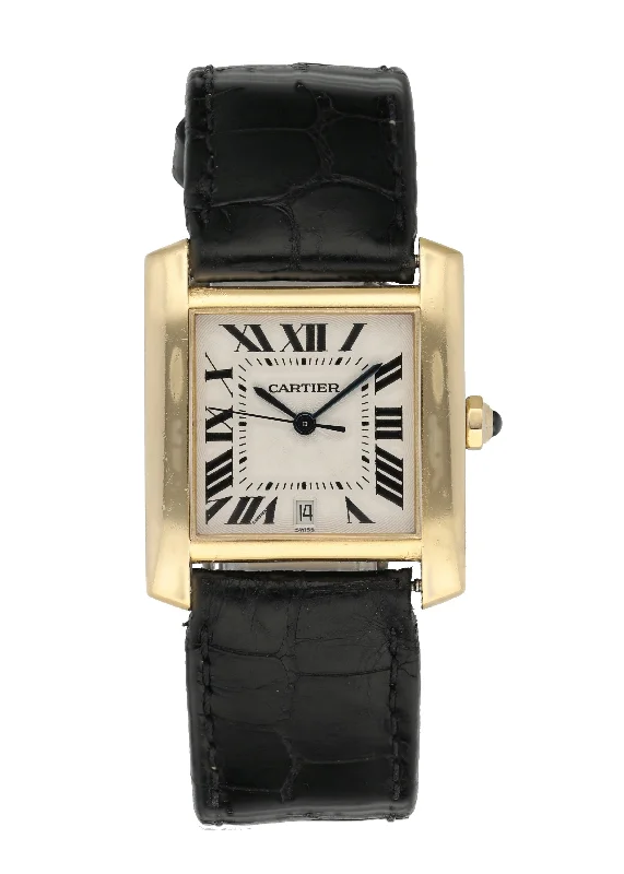 Cartier Tank Francaise W5000156 1840 Mid-Size Watch-Cartier Tank Solo Quartz Watch for Men