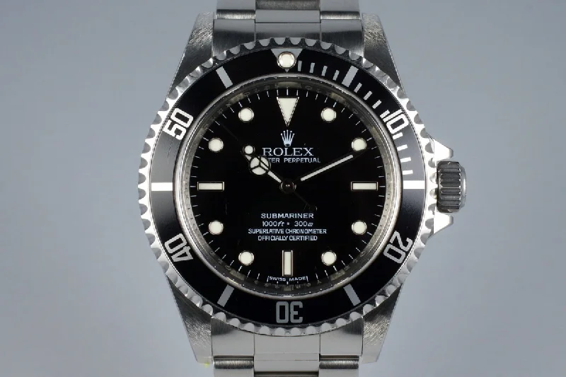 2009 Rolex Submariner 14060M with 4 Line Dial-Rolex GMT-Master II Green Dial Watch