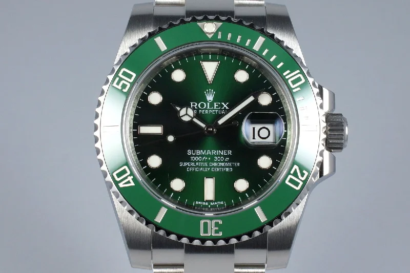 2015 Rolex Green Submariner 116610LV with Box and Papers-Rolex Explorer I Watch