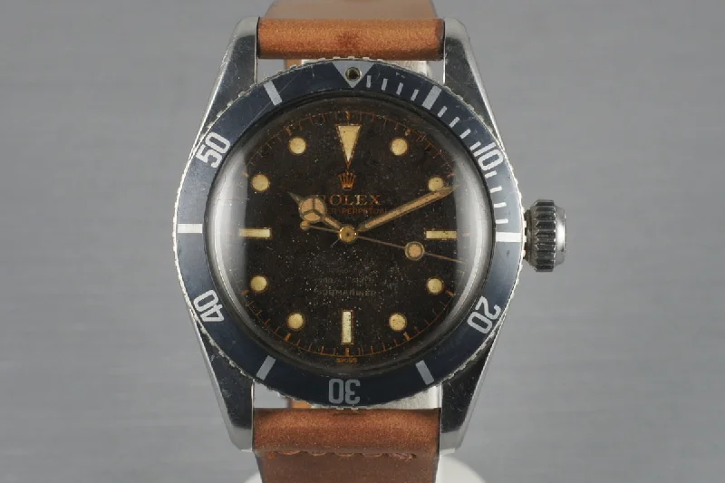 1956 Rolex Submariner Big Crown 6538 4 Line-Rolex Submariner 114060 No Date Watch