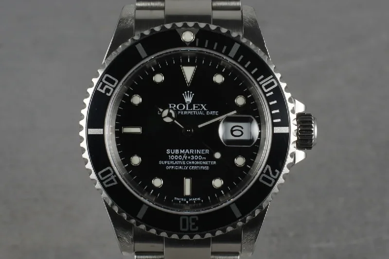 2001 Rolex Submariner 16610 with Box and Papers-Rolex GMT-Master II 126711CHNR Watch