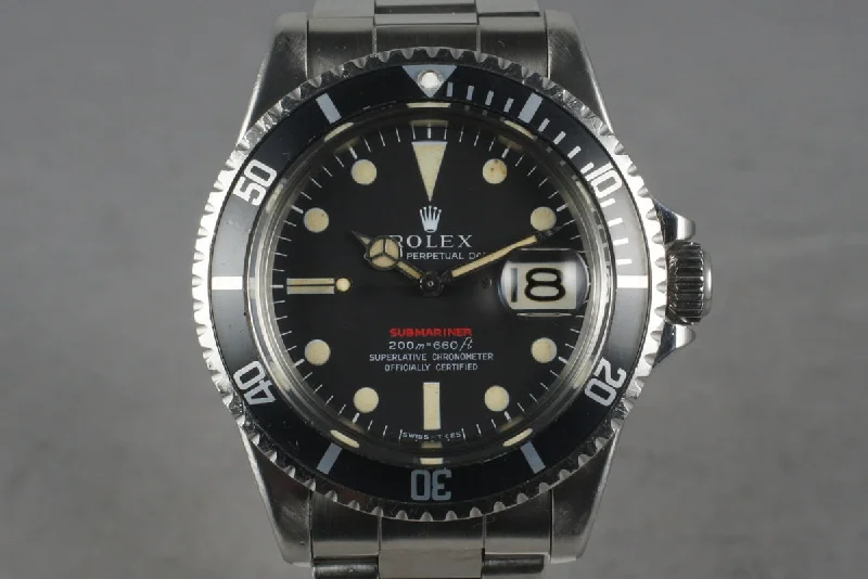 1969 Rolex Red Submariner 1680 Meters First Mark 2-Rolex Yacht-Master 40mm Diamond Dial Watch