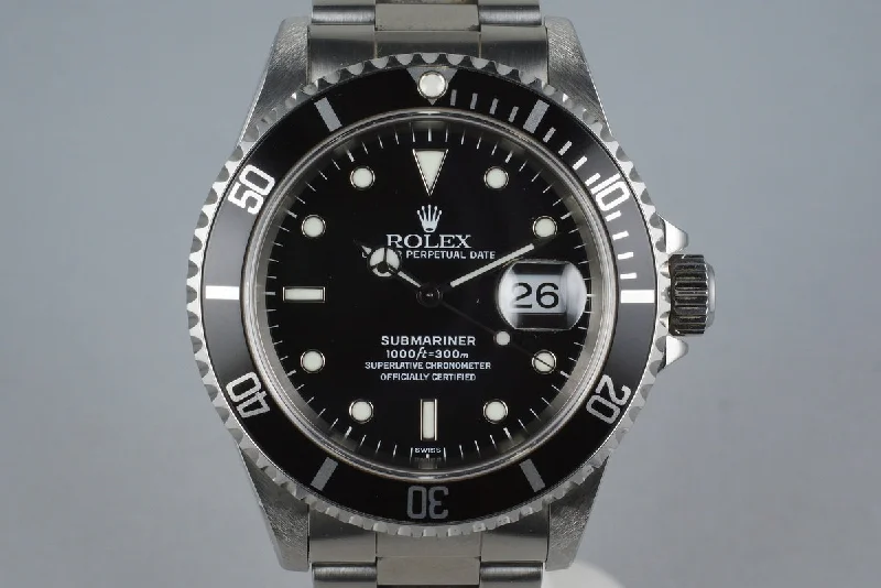 1999 Rolex Submariner 16610 with Box and Papers-Rolex Milgauss Men’s Watch