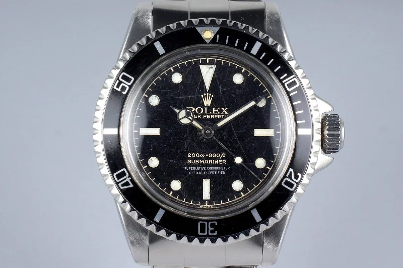 1962 Rolex Submariner 5512 PCG with Gilt Glossy Chapter Ring Dial-Rolex Datejust 31mm Jubilee Bracelet Watch