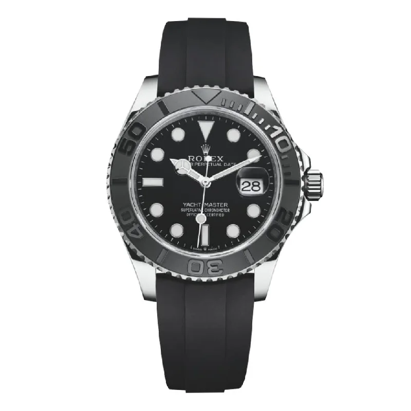 Rolex Yachtmaster 42mm - Ref: 226659-0002 - Black Dial & 18K White Gold Case, Black Oysterflex Bracelet Men's Watch-Rolex Submariner 114060 No Date Watch