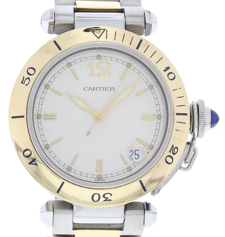 Cartier Pasha 1034 YG & SS Automatic-Cartier Tank Solo Quartz Watch for Men