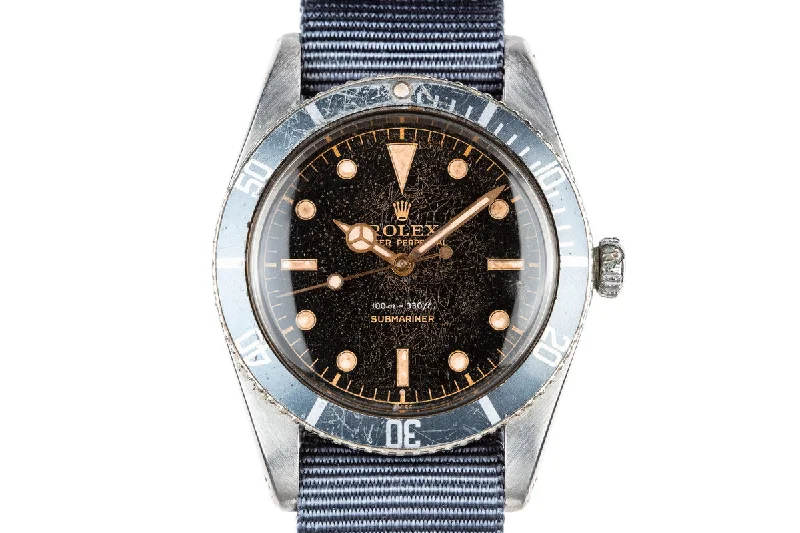 1958 Rolex Submariner 5508 with Spider Cracked Gilt Dial-Rolex Submariner Hulk 116610LV Watch