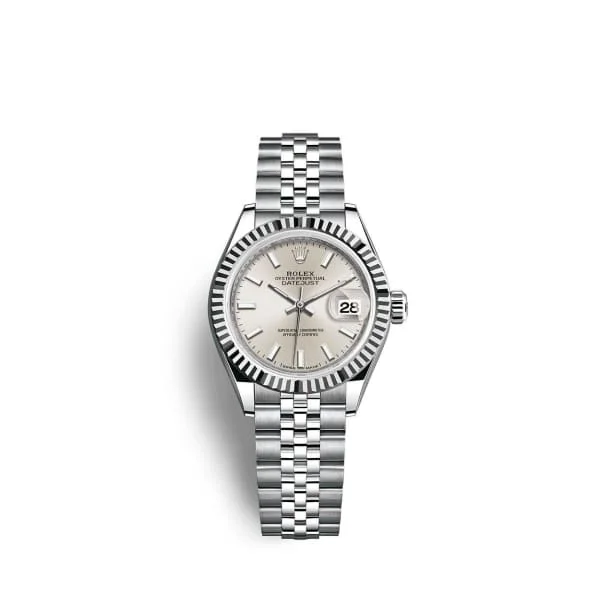 Rolex Lady-Datejust 28mm - Ref: 279174-0005 - Silver Stick Dial, Stainless Steel Jubilee Bracelet Women's Watch-Rolex Day-Date Yellow Gold Watch