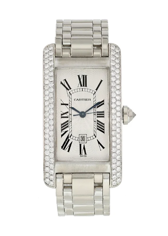 Cartier Tank Americaine W2603656 / 1726  Large Size Watch-Cartier Love Bracelet with Rose Gold