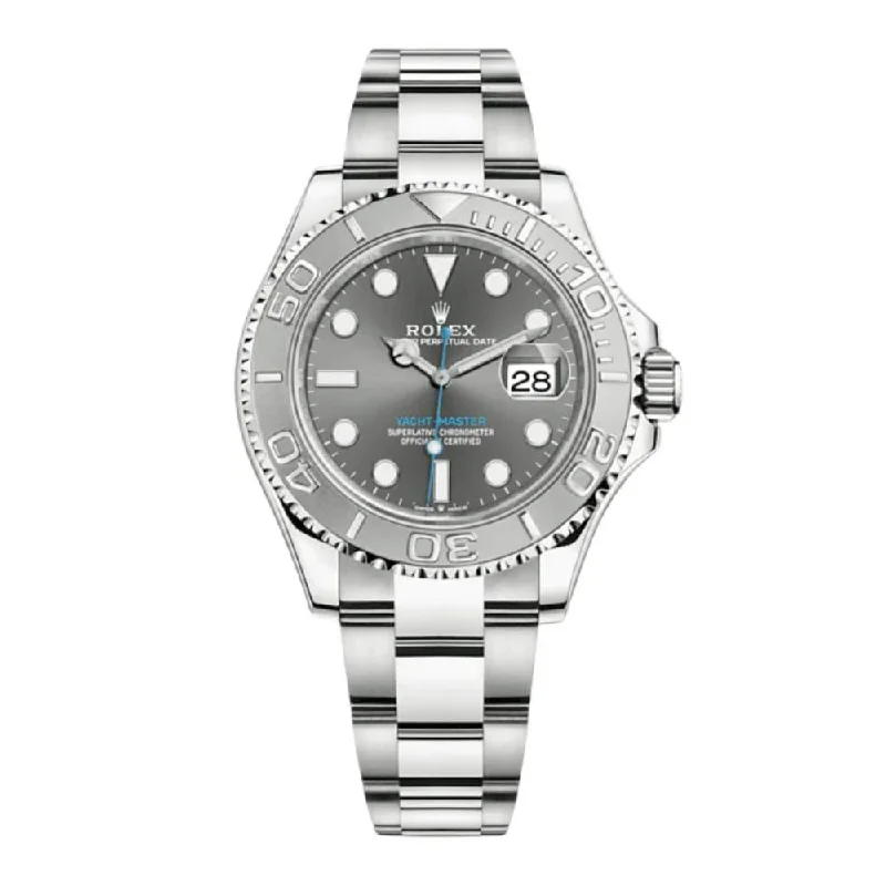 Rolex Yachtmaster 40mm - Ref: 116622 - Dark Rhodium Dial, Stainless Steel Oyster Bracelet Men's Watch-Rolex Submariner Green Dial Watch