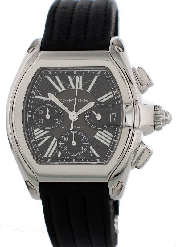 Cartier Roadster 2618 Chronograph Watch-Cartier Juste un Clou Bracelet 18k White Gold