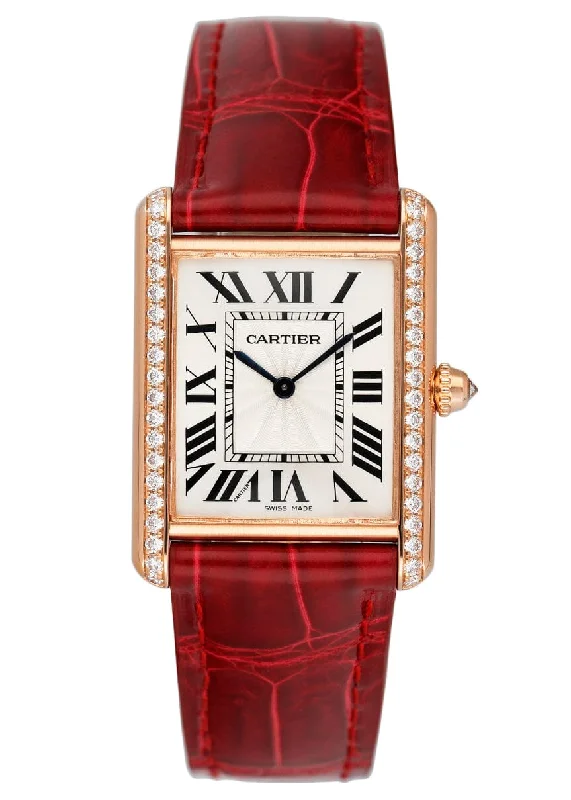 Cartier Tank Louis WJTA0014 Large Diamond Rose Gold Ladies Watch Box Papers-Cartier Juste un Clou Bracelet 18k Rose Gold