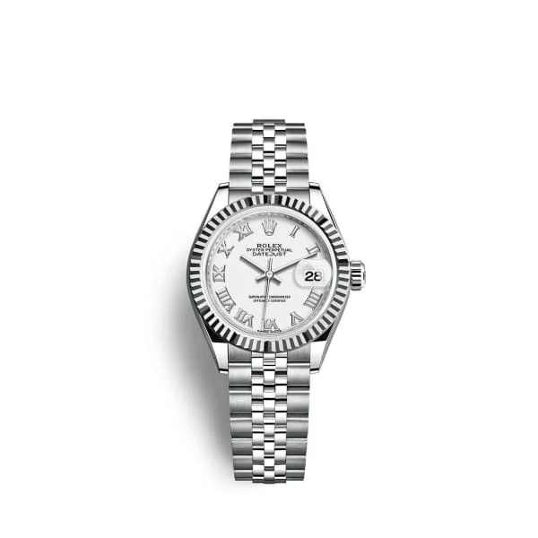 Rolex Lady-Datejust 28mm - Ref: 279174-0019 - White Roman Dial, Stainless Steel Jubilee Bracelet Women's Watch-Rolex Submariner Hulk 116610LV Watch