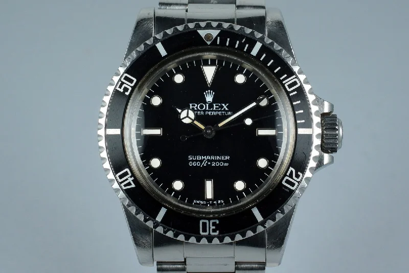 1985 Rolex Submariner 5513 with Spider Dial-Rolex Milgauss 116400GV Watch Green Crystal