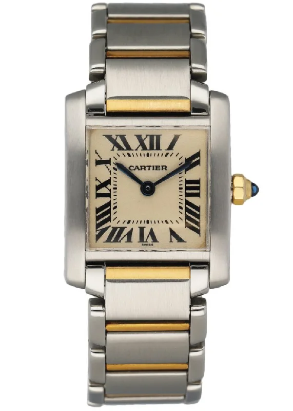 Cartier Tank Francaise 2300 Two-Tone Ladies Watch-Cartier Santos 100 Chronograph Watch