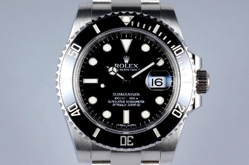 2013 Rolex Ceramic Submariner 116610 with Box and Papers-Rolex Explorer 39mm Watch