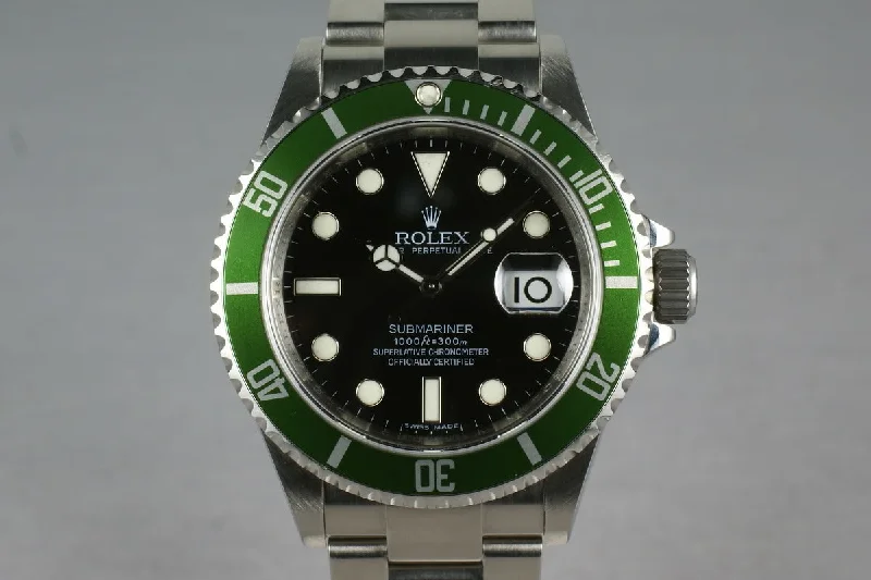 Rolex Green Submariner 16610 LV V Serial-Rolex Submariner 16610LV Watch