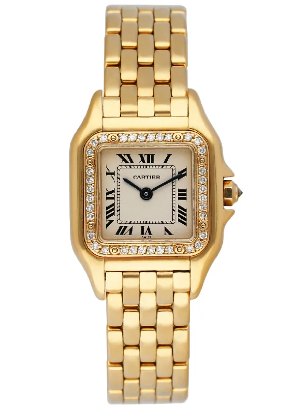 Cartier Panthere 8057915 18K Yellow Gold Diamonds Ladies Watch-Cartier Panthère Watch Small Size