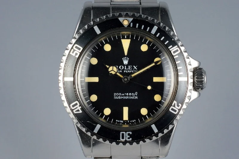 1968 Rolex Submariner 5513 Meters First with Box and Papers-Rolex GMT-Master II Men’s Watch