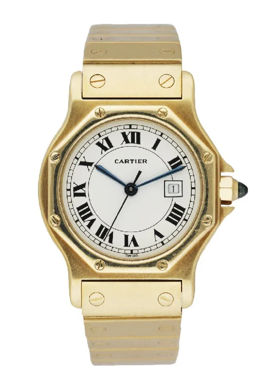 Cartier Santos 18k Yellow Gold Ladies Watch-Cartier Ballon Bleu 42mm Watch