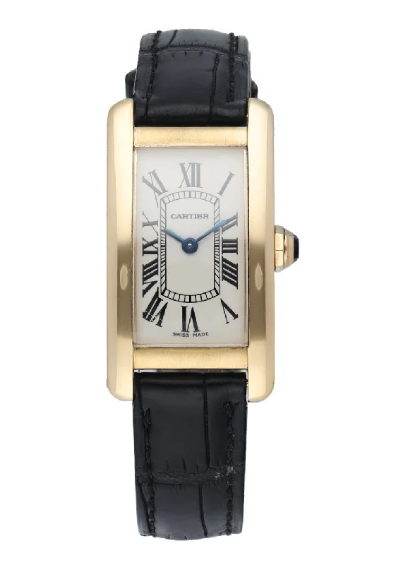 Cartier Tank Americaine 1710 18K Yellow Gold Ladies Watch-Cartier Ballon Bleu 33mm Watch