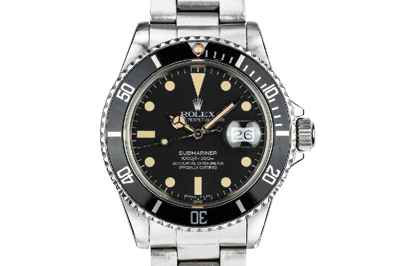 1981 Rolex Submariner 16800 Matte Dial with Box and Papers-Rolex Explorer Men’s Watch