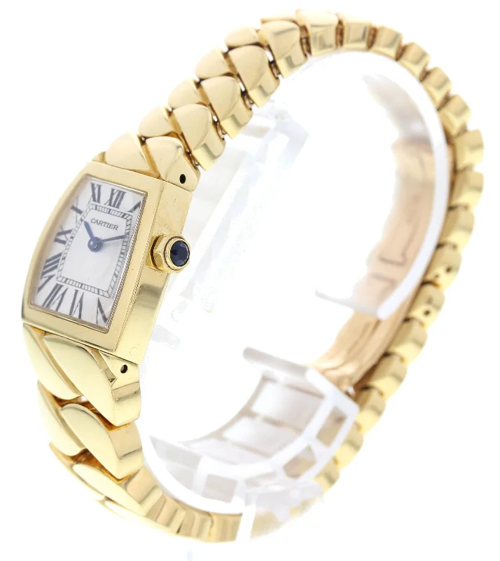 Ladies Cartier La Dona 18K Yellow Gold 2903-Cartier Panthère Bracelet with Diamonds