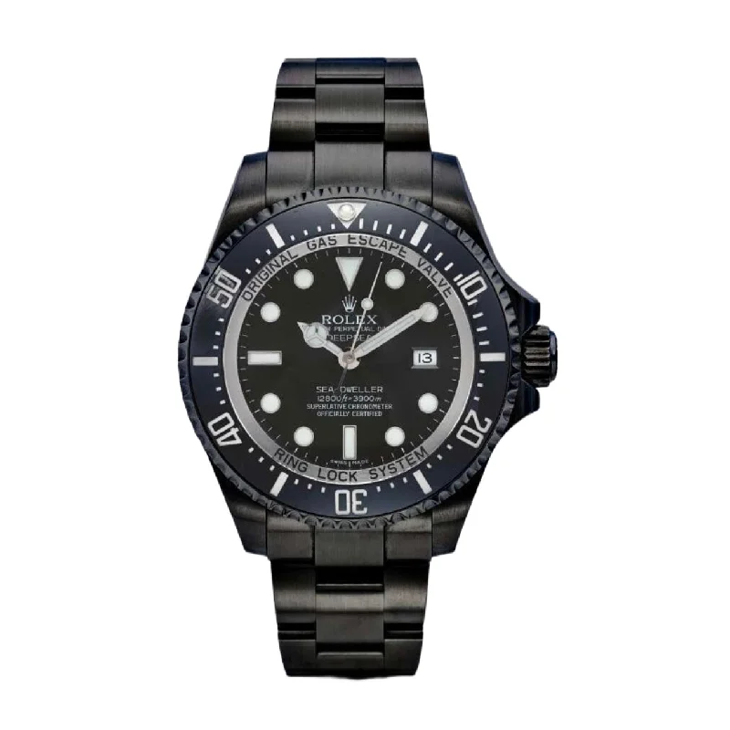 Rolex Deepsea / Sea Dweller 44mm - Ref: 116660 - Black Dial & Ceramic Bezel, Black PVD Stainless Steel Oyster Bracelet Watch-Rolex Yacht-Master 40mm Two-Tone Watch