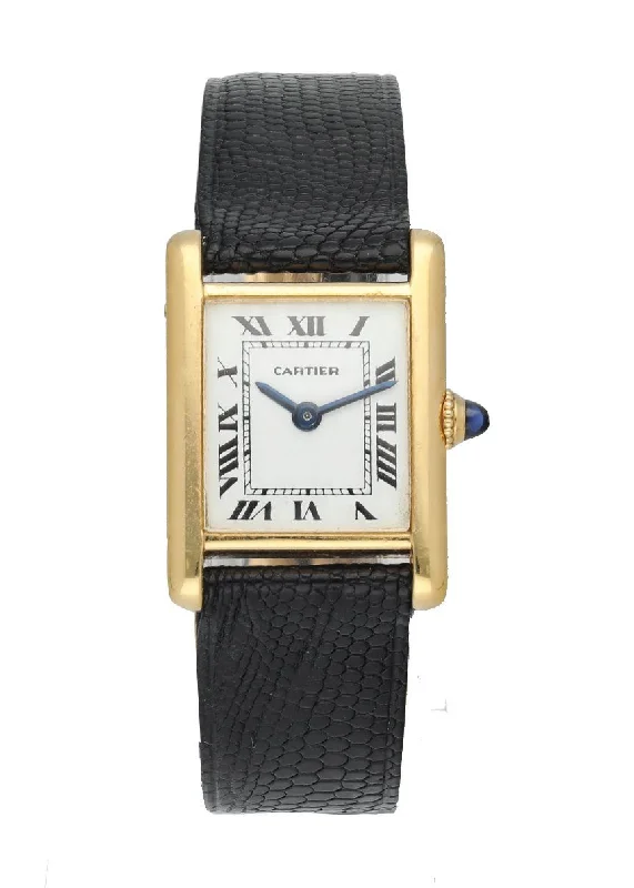 Cartier Tank with Audemars Piguet Movement 18K Yellow Gold Watch-Cartier Love Bangle with Diamonds