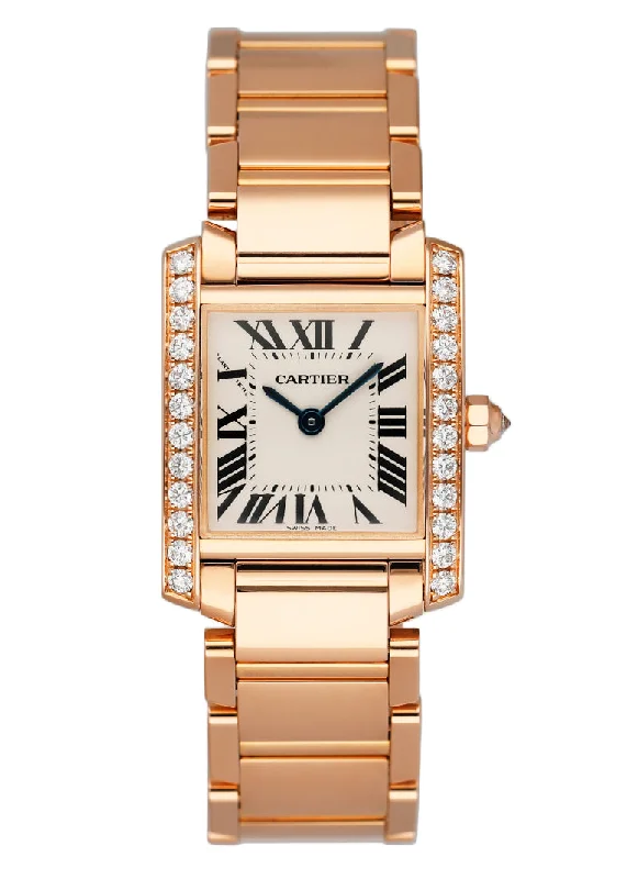 Cartier Tank Francaise WE10456H 18K Rose Gold Ladies Watch Box Papers-Cartier Pasha Watch Gold