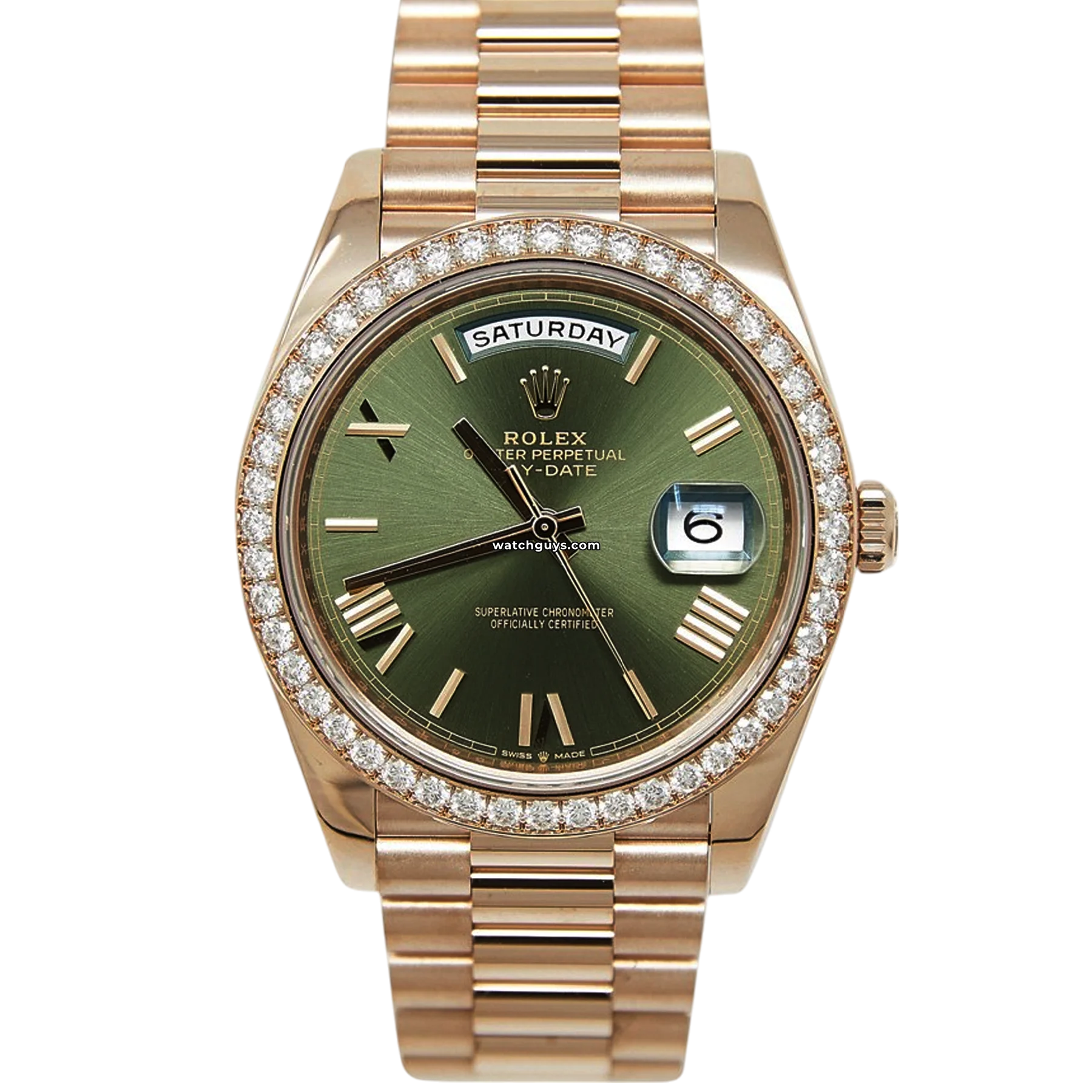 Rolex Day-Date 228345 Olive Green Roman-Rolex Datejust 28mm Watch