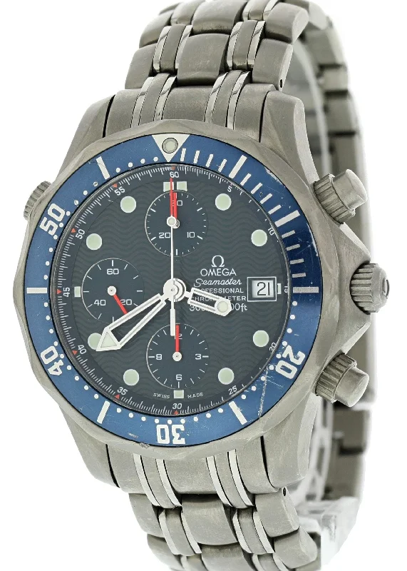 Omega Seamaster Chronograph 2298.80.00 Titanium Mens Watch-Omega De Ville Watch