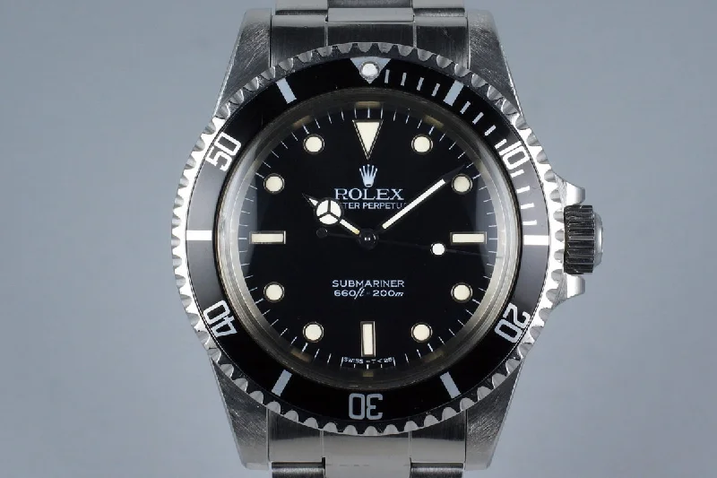 1985 Rolex Submariner 5513 Spider Dial with Box and Papers UNPOLISHED-Rolex Daytona 116520 Black Dial Watch