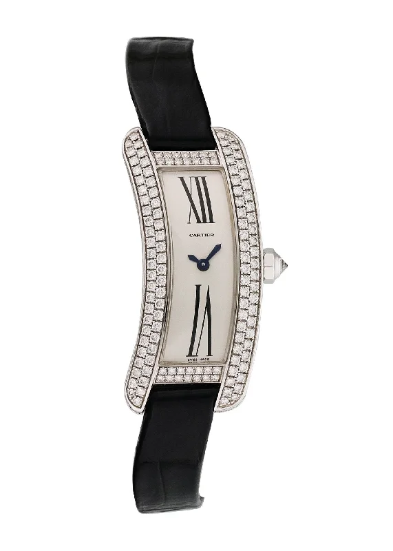 Cartier Tank S Americaine 2625 White Gold Diamond Ladies Watch-Cartier Tank Watch Large