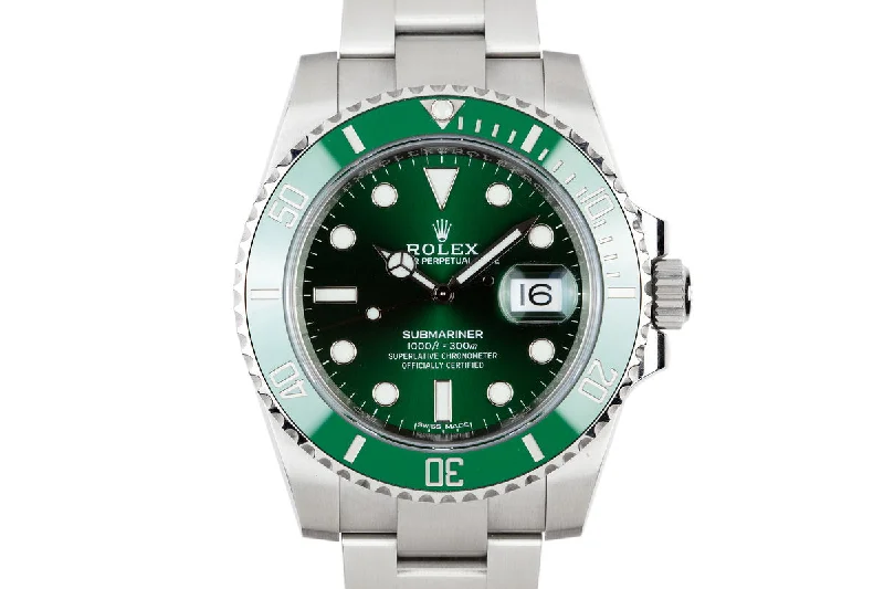 2018 Rolex Ceramic Green Submariner 116610LV "Hulk" with Box and Papers-Rolex GMT-Master II 126711CHNR Watch