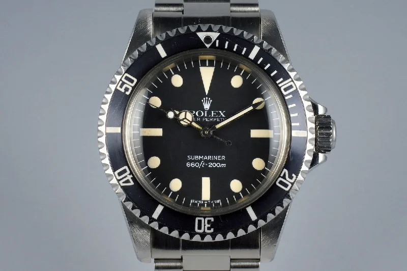 1982 Rolex Submariner 5513 Mark IV Maxi Dial-Rolex GMT-Master II Red and Blue Watch